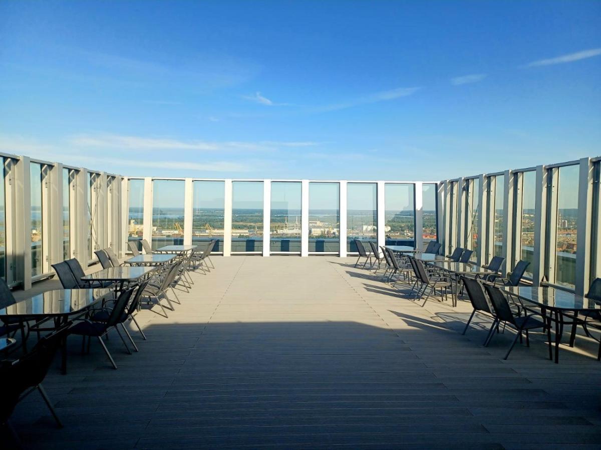 Hanza Tower Ajp Lux Apartment Stettino Esterno foto